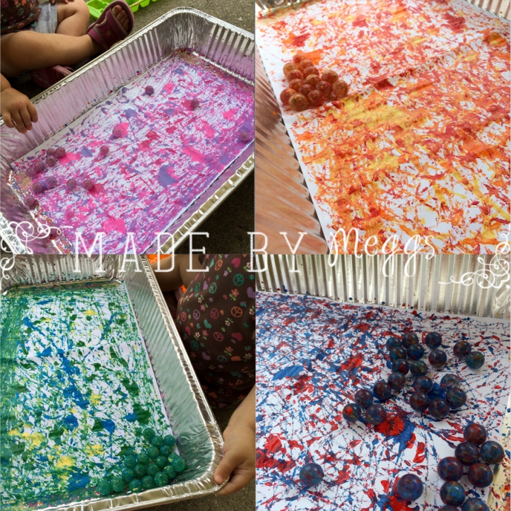 No Mess Marble Painting with Toddlers - Read more at MadeByMeggs(dot)com